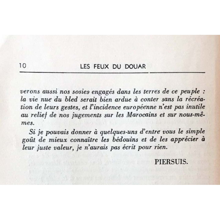 1. Les feux du Douar de Piersuis aux éditions du Moghreb 1937