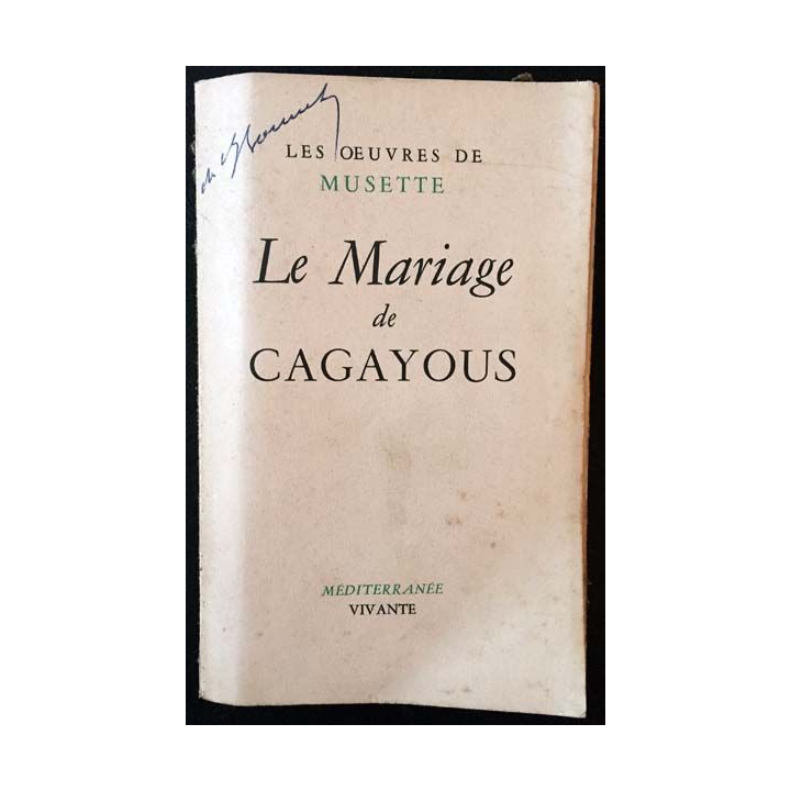 1. Le mariage de Cagayous de Musette aux éditions Méditerranée vivante