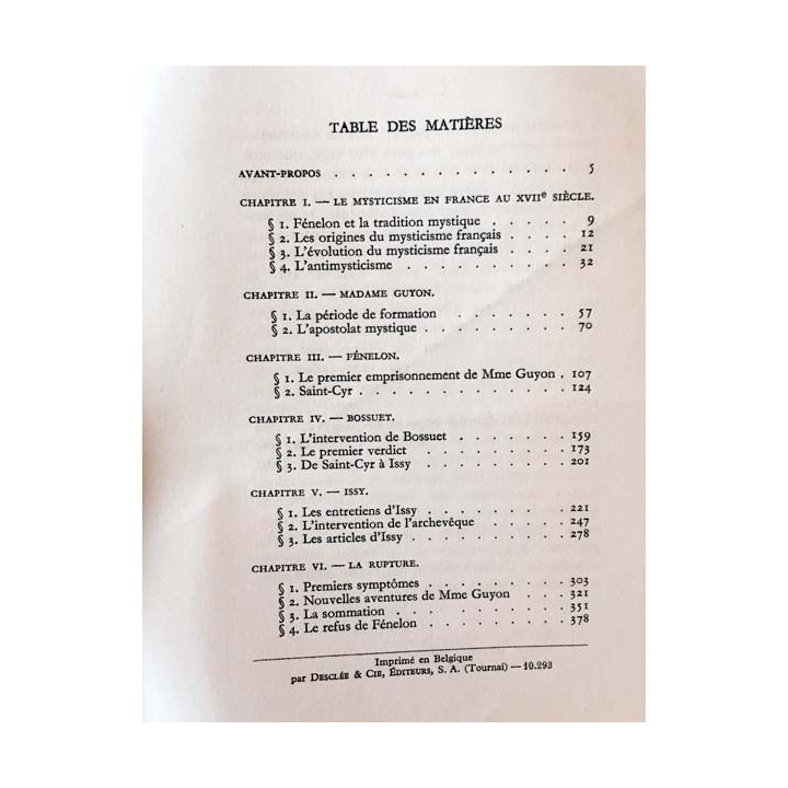 1. Crépuscule des mystiques de Louis Cognet aux éditions Desclée