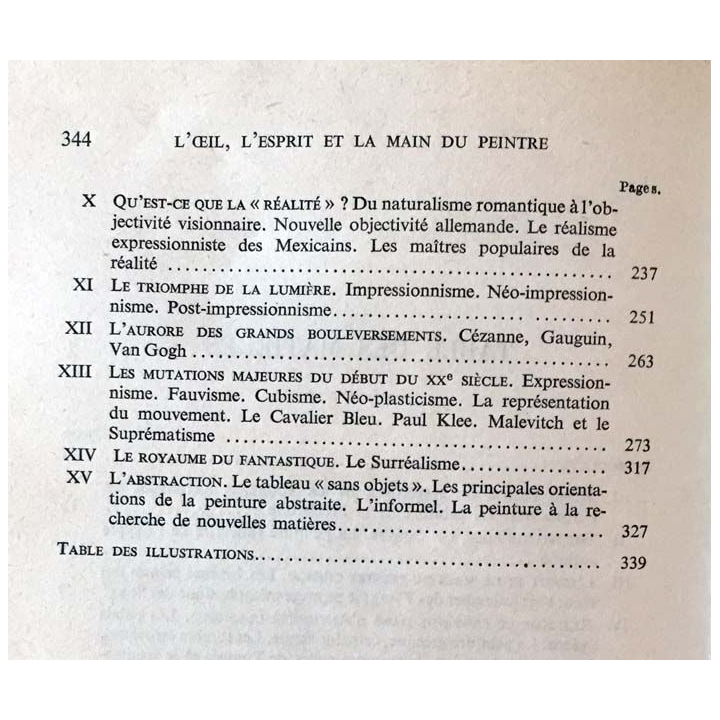 1. L'oeil l'esprit et la main du peintre de Marcel Brion aux éditions Plon