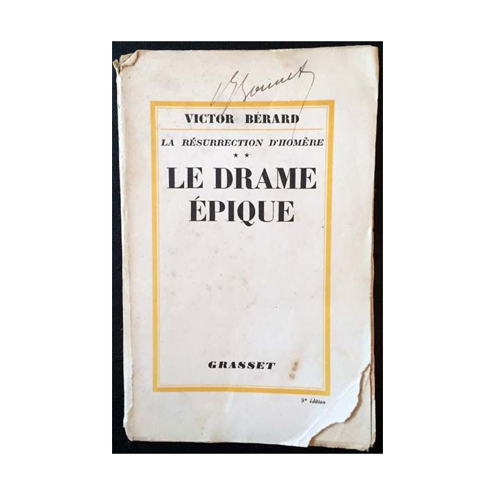 1. Le drame épique de Victor Bérard aux éditions Grasset 1930