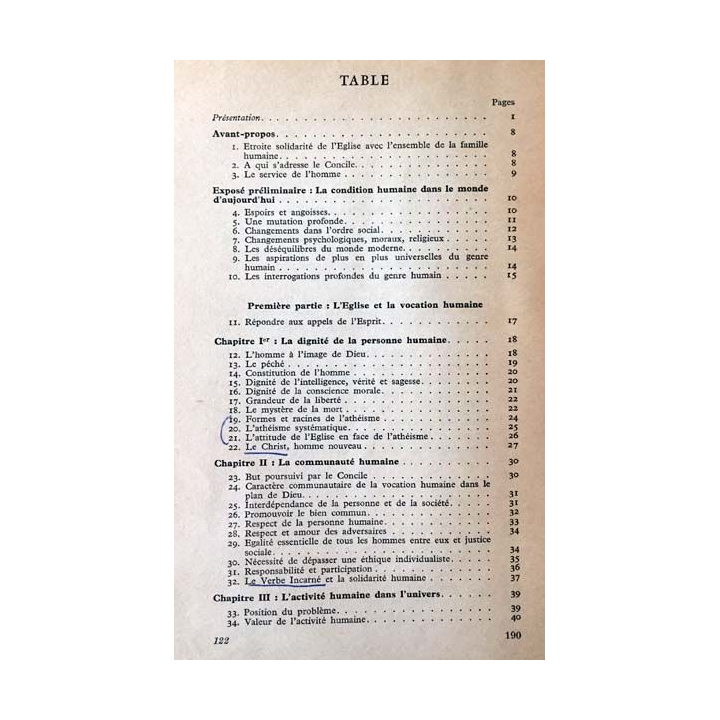 1. Cahiers d'action religieuse et sociale - Gaudium et spes de J. Y Calvez aux éditions Saint-Paul