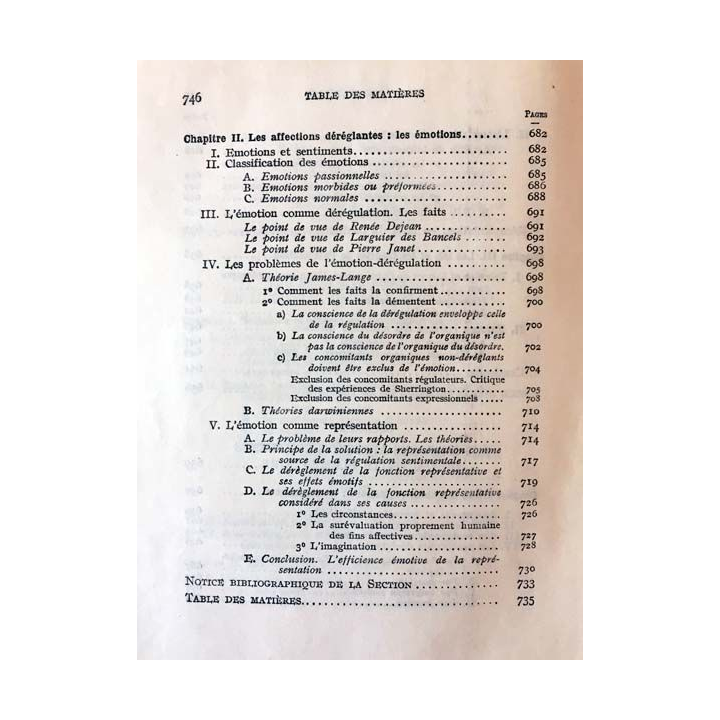 1. Traité de Psychologie générale I- Le psychisme élémentaire de Maurice Pradines