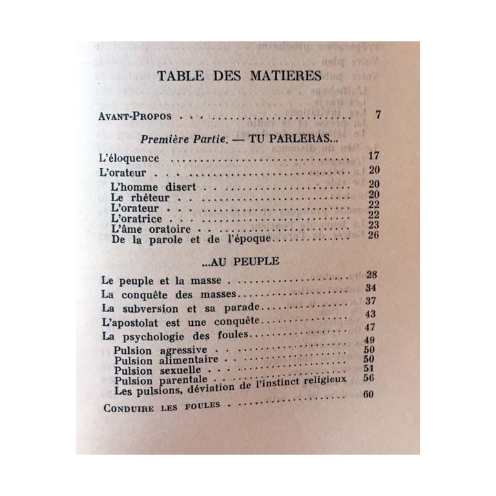 1. Tu parleras au peuple de Georges Sauge aux éditions Latines