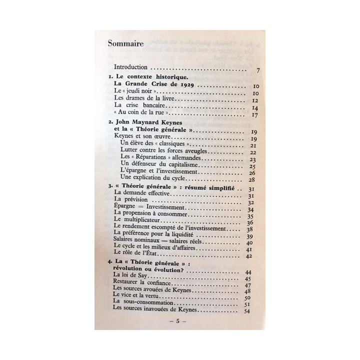 1. Théorie générale Keynes de Maurice Roy aux éditions Hatier