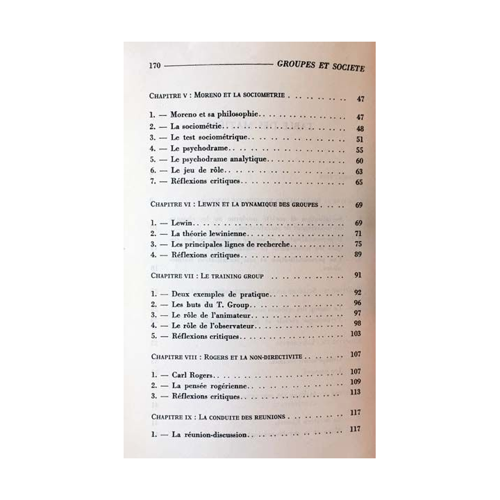1. Groupes et société initiation à la psychosociologie de Michel Cornaton aux éditions Privat
