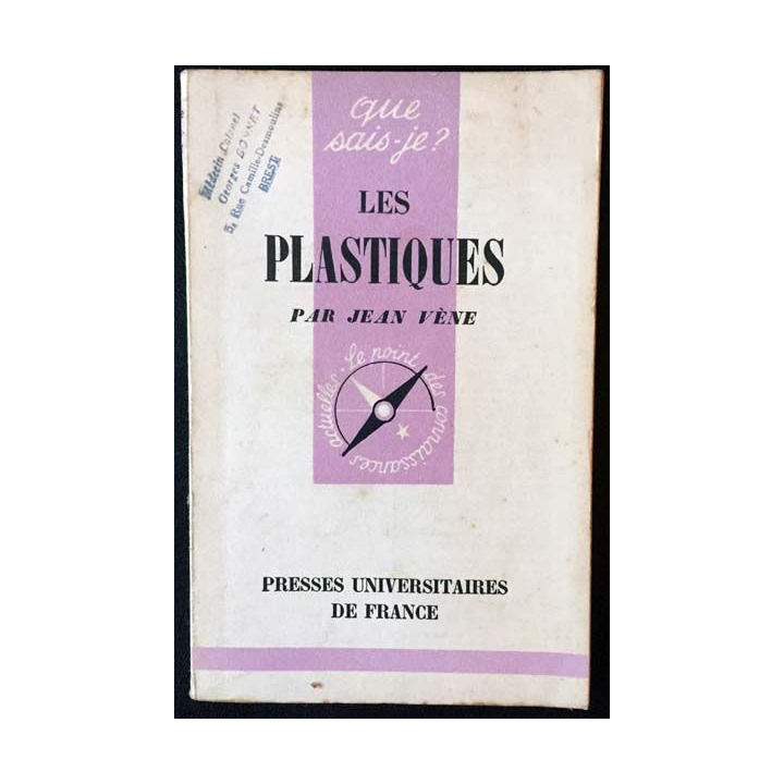 1. Que sais je ? Les plastiques de Jean Vène aux éditions Presses universitaires de France