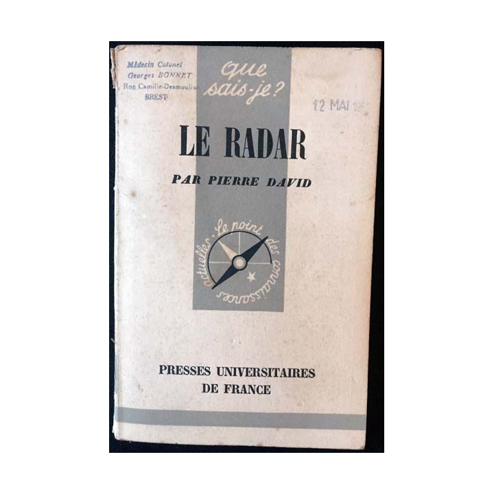 1. Que sais je ? Le radar de Pierre David aux éditions Presses universitaires de France