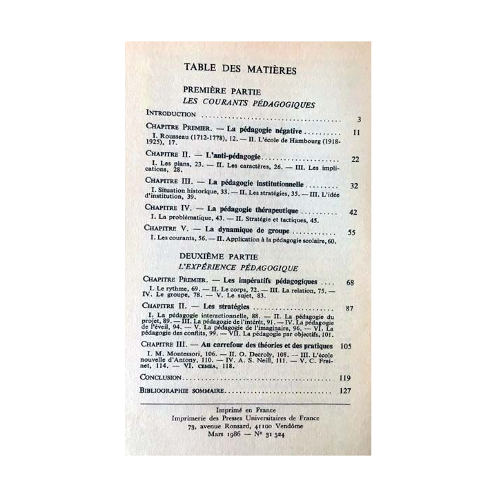 1. N°227 Que sais je ? Les pédagogies nouvelles de Jean-Paul Resweber aux éditions Presses universitaires de France