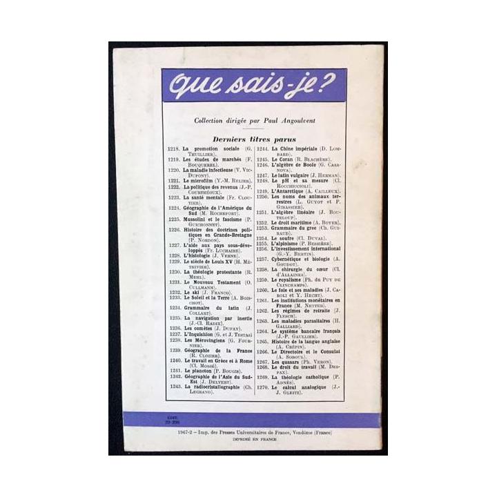 1. N°1167 Que sais je ? La population française au XXe siècle de André Armengaud