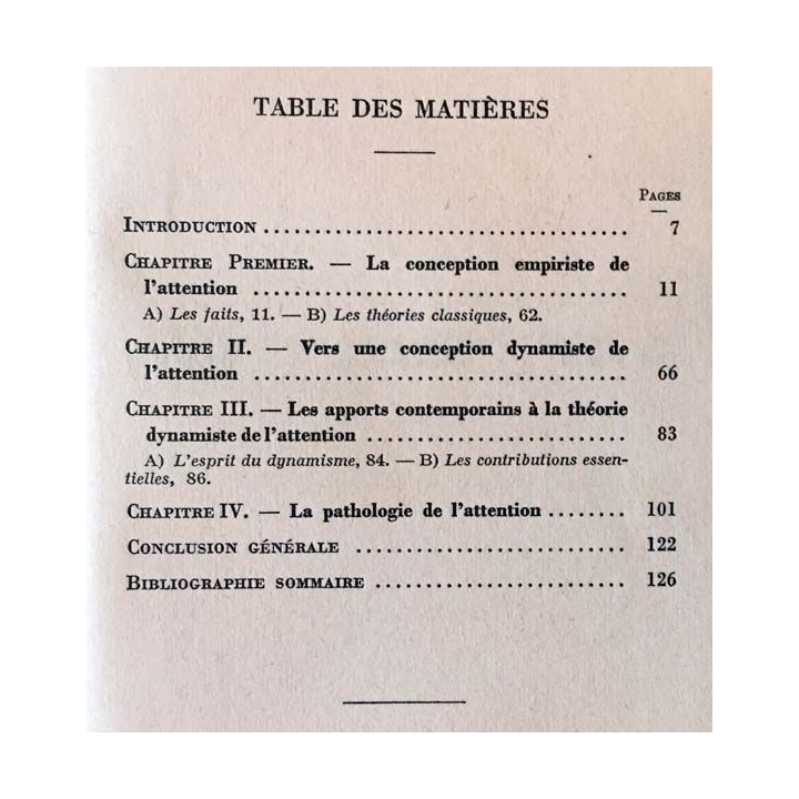 1. N°541 Que sais je ? L'attention et ses maladies de Alexandre Bal aux éditions Presses universitaires de France