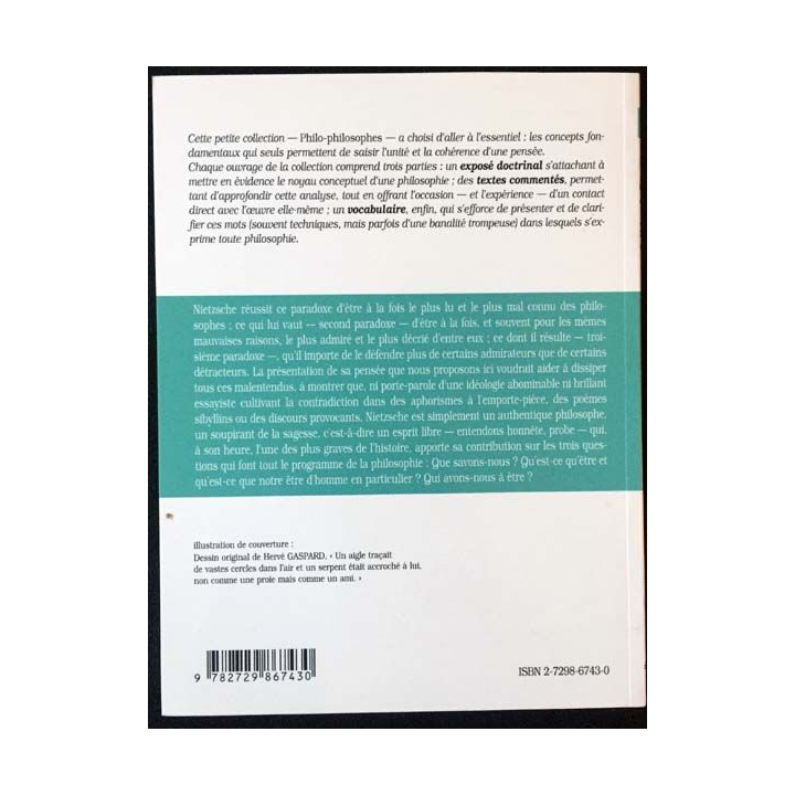 1. Nietzsche de Pierre Héber-Suffrin aux éditions Ellipses