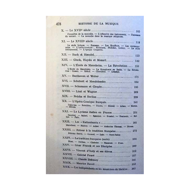 1. Histoire de la musique de Émile Vuillermoz aux éditions librairie Arthème Fayard