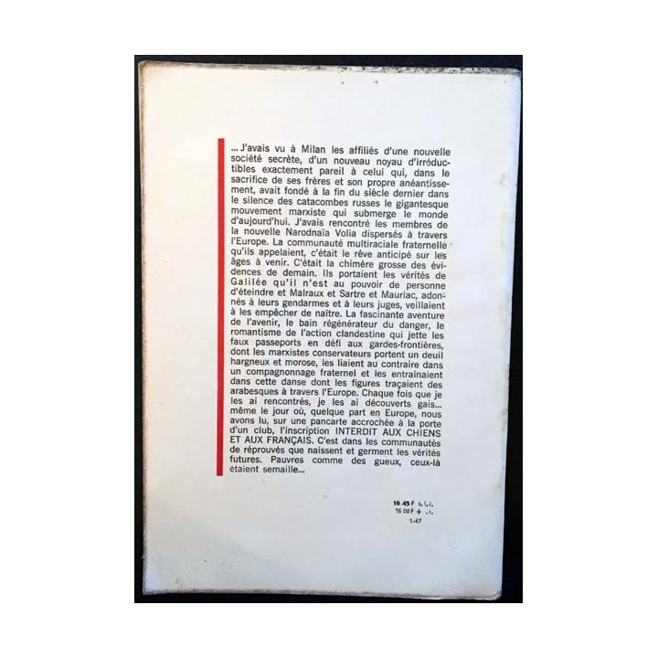 1. Interdit aux chiens et aux français de Jean Brune aux éditions La table ronde