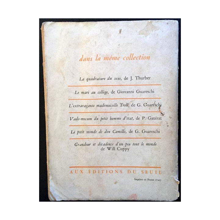 1. Don Camillo et ses ouailles de Giovanni Guareschi aux éditions du Seuil 1953