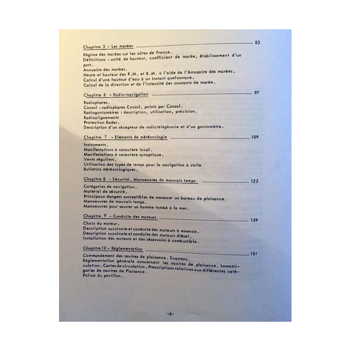 1. La navigation côtière Tome 1 du professeur en chef de 1ère classe de l'enseignement Maritime Biraben