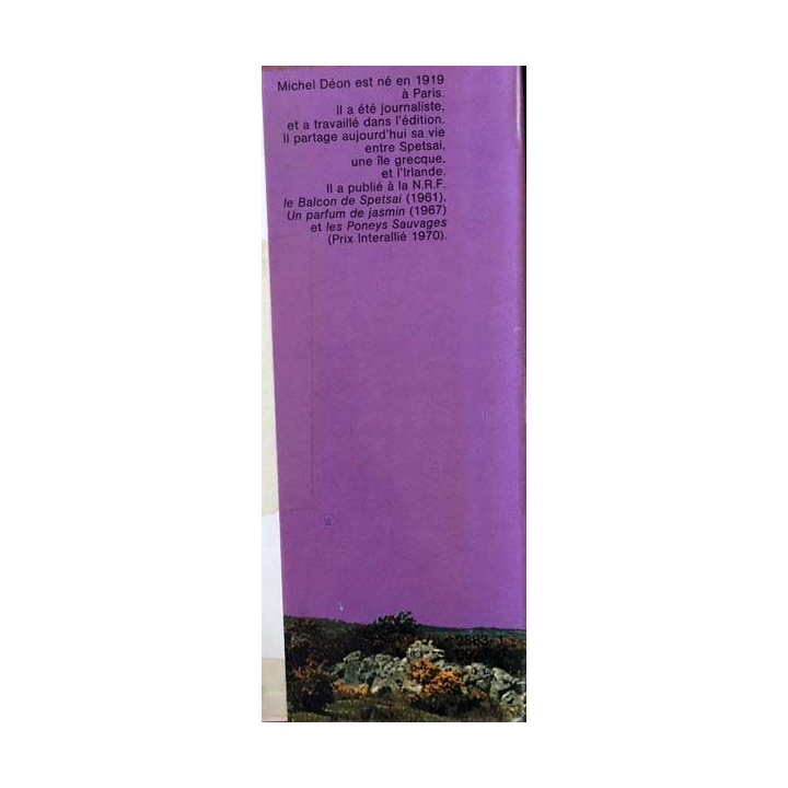 1. Un taxi mauve de Michel Déon aux éditions France-loisirs 1973