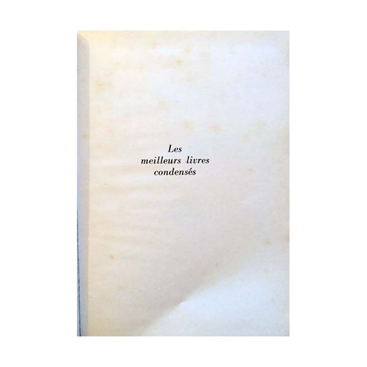 1. Les meilleurs livres condensés Sélection du Reader's Digest 1968