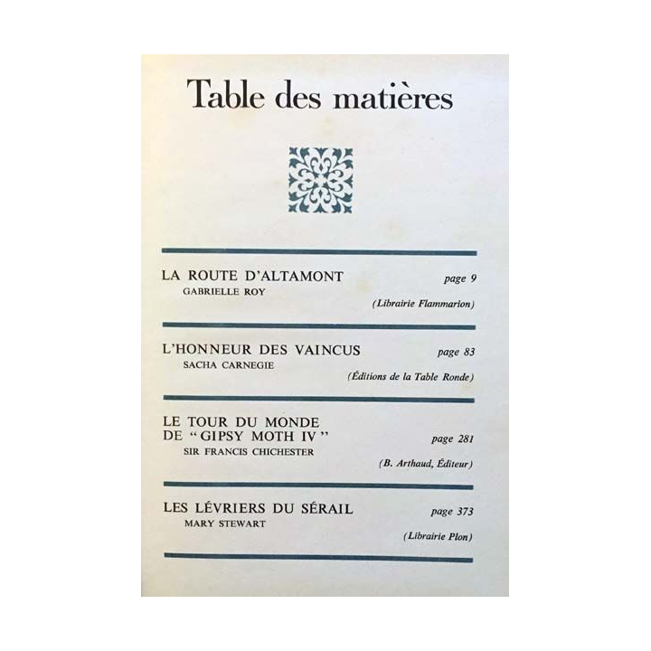 1. Les meilleurs livres condensés Sélection du Reader's Digest 1968