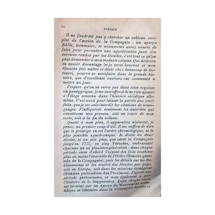1. La compagnie de Jésus du père Joseph Brucker aux éditions Gabriel Beauchesne 1919