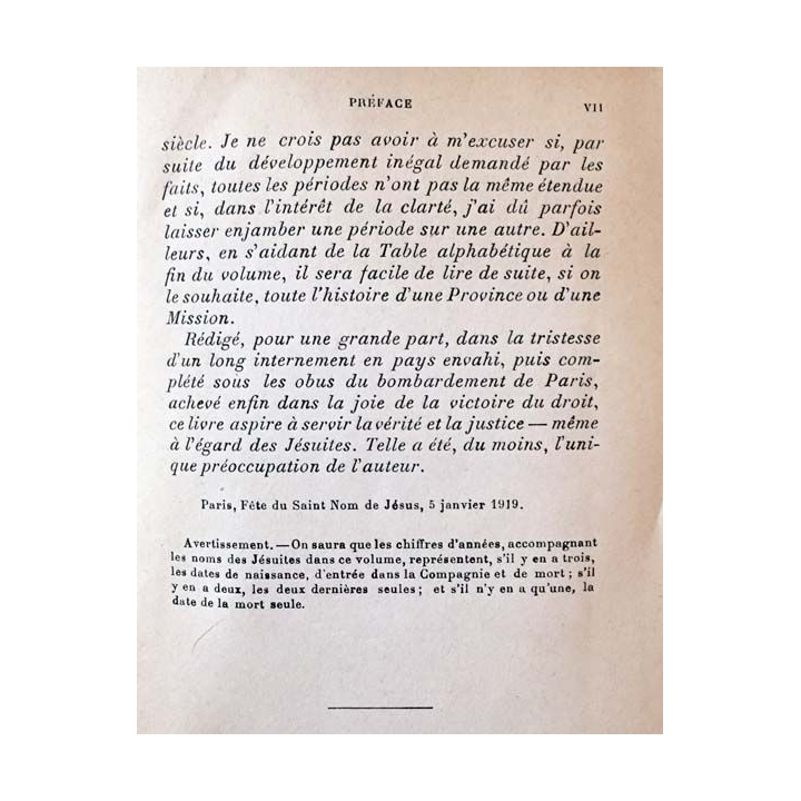 1. La compagnie de Jésus du père Joseph Brucker aux éditions Gabriel Beauchesne 1919