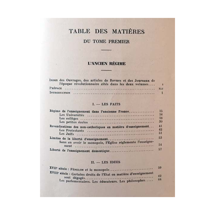 1. Histoire de la liberté d'enseignement en France Tome 1 L'ancien régime de Louis-Grimaud aux éditions B. Arthaud