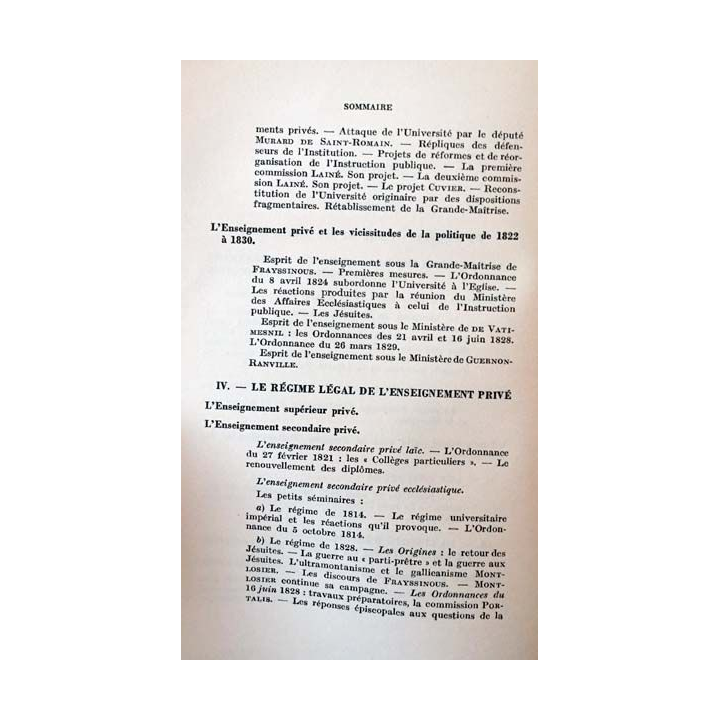 1. Histoire de la liberté d'enseignement en France Tome 5 La restauration * de Louis-Grimaud