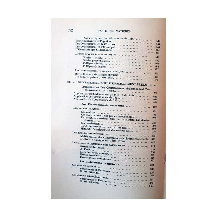 1. Histoire de la liberté d'enseignement en France Tome 6 La restauration ** de Louis-Grimaud