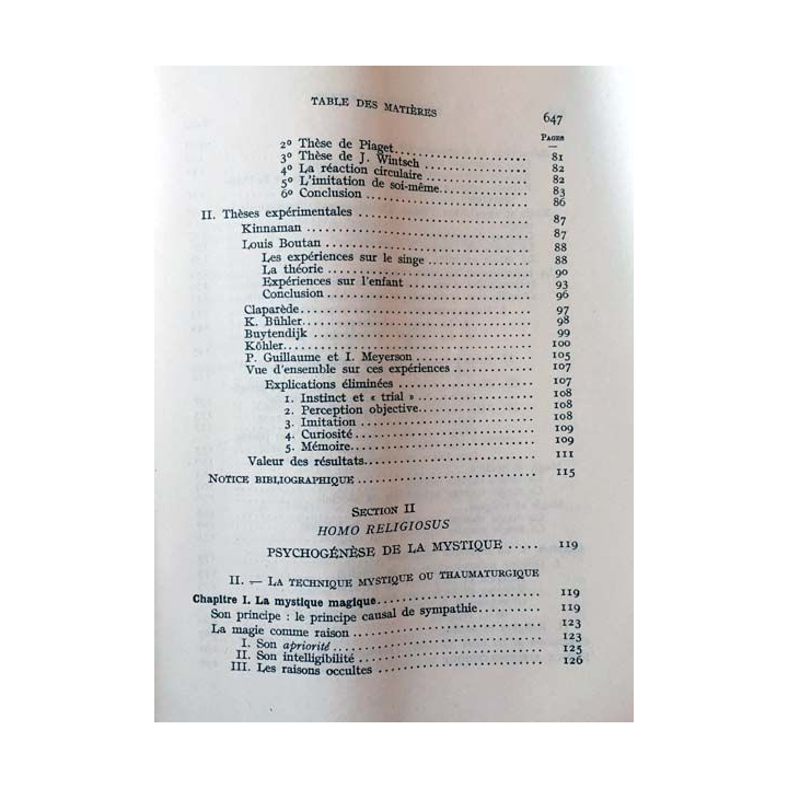 1. Traité de psychologie générale II Le génie humain de Maurice Pradines aux éditions Presses universitaire de France