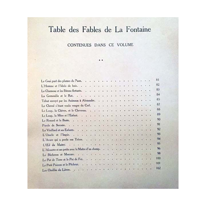 1. Fable de la Fontaine illustrées par Benjamin Rabier aux éditions Librairie Jules Tallandier 1906