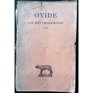1. Ovide les métamorphoses (VI-X) de Georges Lafaye aux éditions "Les belles lettres"