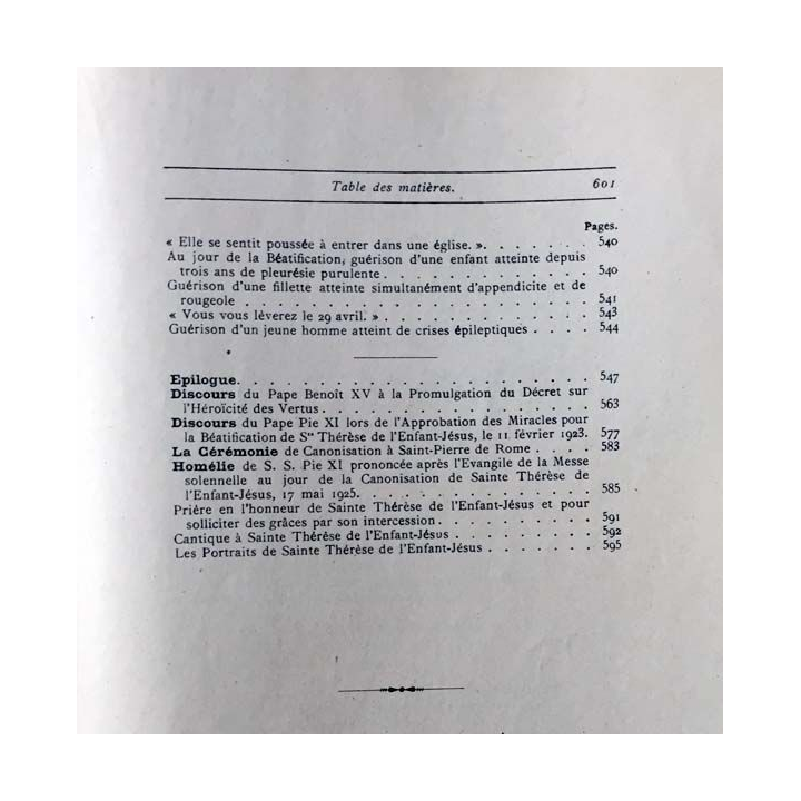 1. Sainte Thérèse de l'enfant-Jésus - Histoire d'une âme écrite par elle-même
