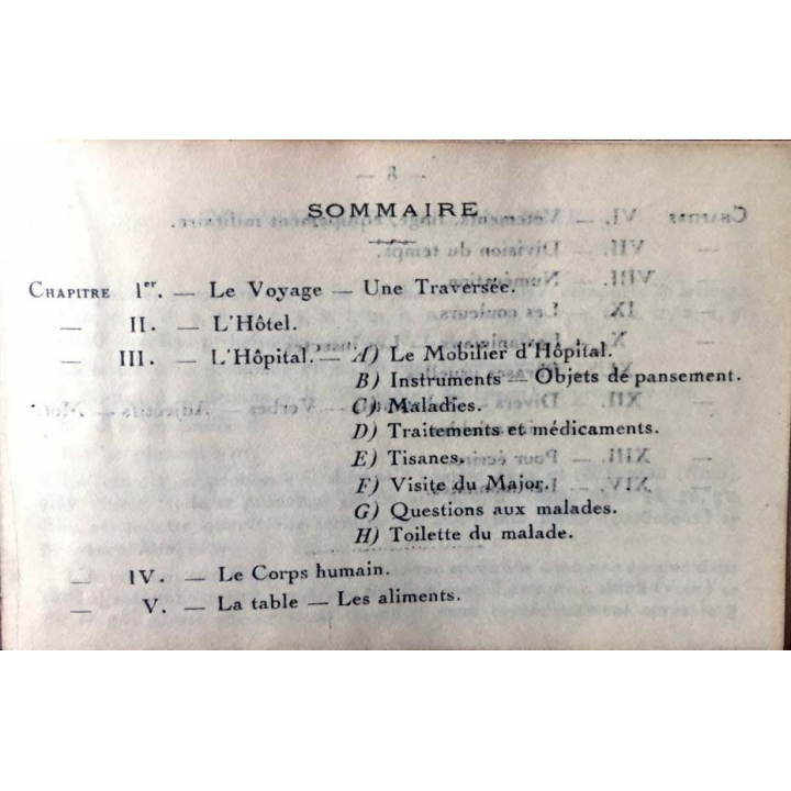 1. Vocabulaire français-annamite des infirmières de la société française de secours aux blessés militaires