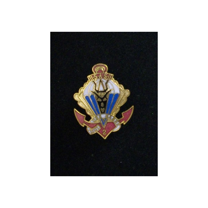 1° RPIMA : 1° RÉGIMENT PARA D'INF MARINE 2° CIE (PIN'S) EN ÉMAIL