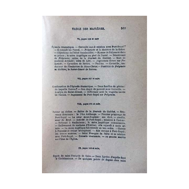 1. Port-Royal Tome premier de C.-A. Sainte-Beuve aux éditions Librairie Hachette 1925