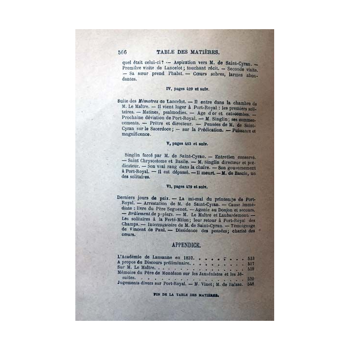 1. Port-Royal Tome premier de C.-A. Sainte-Beuve aux éditions Librairie Hachette 1925