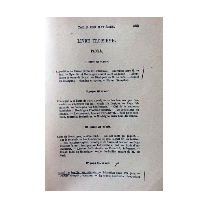 1. Port-Royal Tome deuxième de C.-A. Sainte-Beuve aux éditions Librairie Hachette 1842