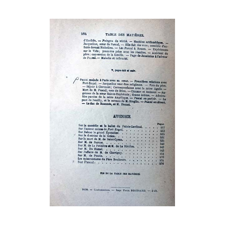 1. Port-Royal Tome deuxième de C.-A. Sainte-Beuve aux éditions Librairie Hachette 1842
