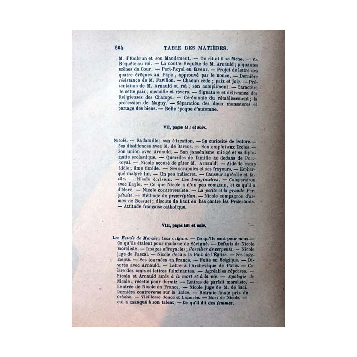1. Port-Royal Tome quatrième de C.-A. Sainte-Beuve aux éditions Librairie Hachette 1859