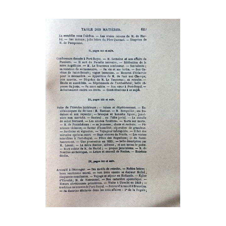 1. Port-Royal Tome cinquième de C.-A. Sainte-Beuve aux éditions Librairie Hachette 1859
