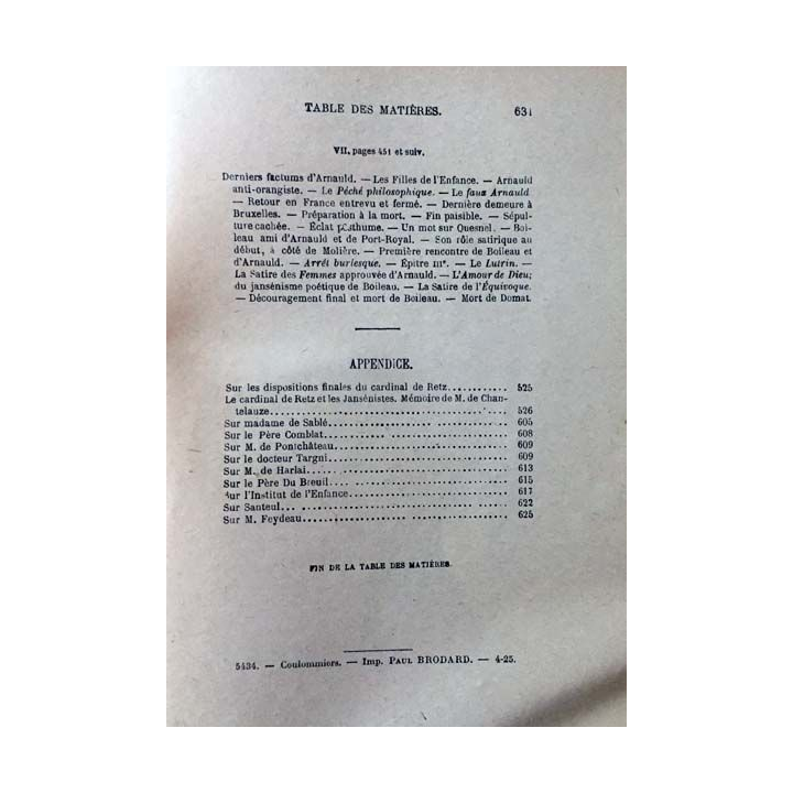 1. Port-Royal Tome cinquième de C.-A. Sainte-Beuve aux éditions Librairie Hachette 1859