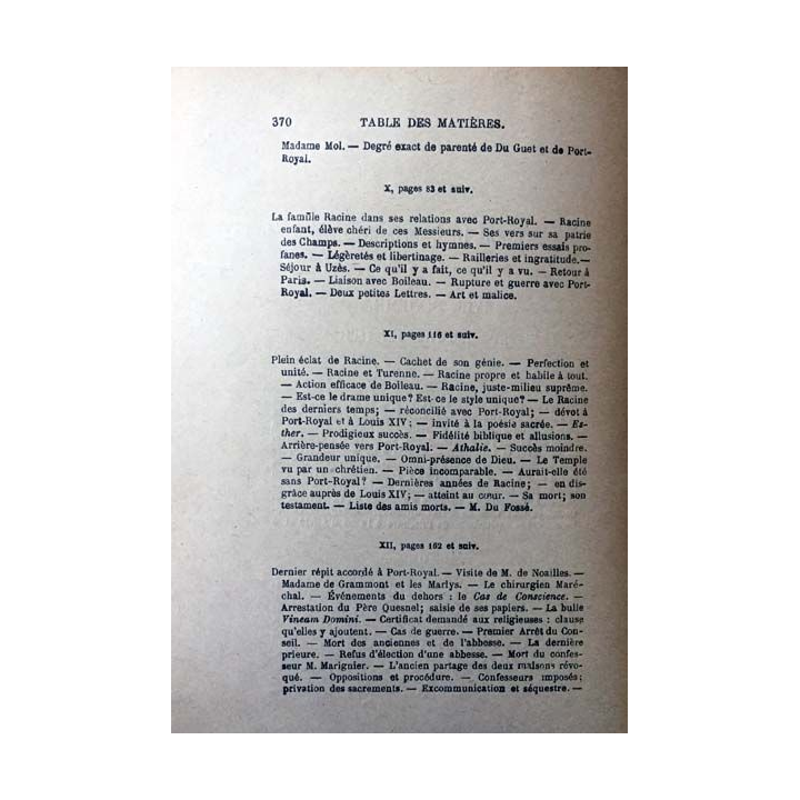 1. Port-Royal Tome sixième de C.-A. Sainte-Beuve aux éditions Librairie Hachette