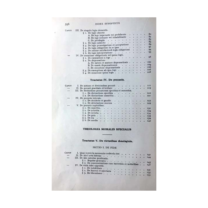 1. Institutiones théologiae moralis Volume 1 aux éditions Universelle 1939