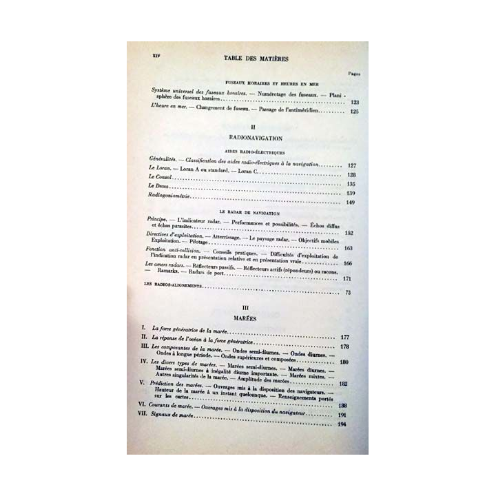 1. Renseignement relatifs aux documents nautiques et à la navigation du service hydrographique de la marine