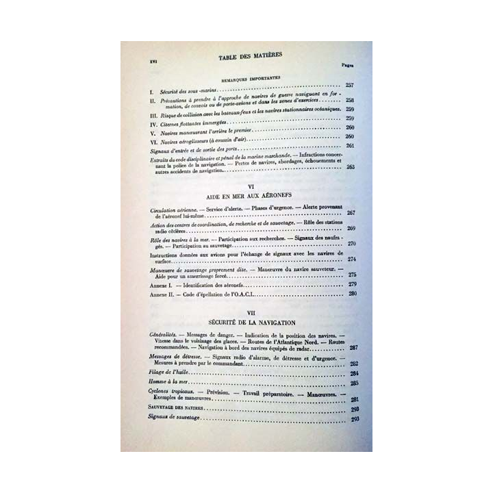 1. Renseignement relatifs aux documents nautiques et à la navigation du service hydrographique de la marine