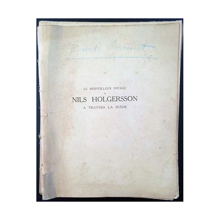 Le merveilleux voyage de Nils Holgersson à travers la Suède de Selma Lagerlöf aux éditions Librairie Delagrave 1941