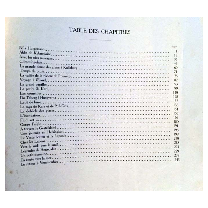 Le merveilleux voyage de Nils Holgersson à travers la Suède de Selma Lagerlöf aux éditions Librairie Delagrave 1941
