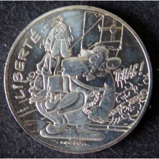 EUROS : pièce de 10 euros en argent LIBERTE Astérix et la Liberté dans son livret