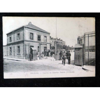 CARTE POSTALE GUERRE 1914-1918  : Orléans Caserne du quartier Dunois (Artillerie)