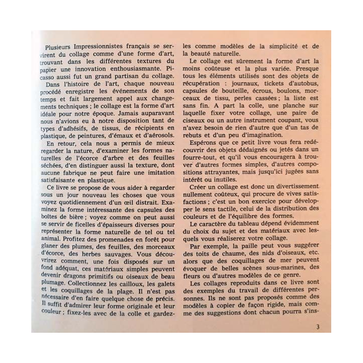 1. Collages aux éditions Dessain et tolra 1975